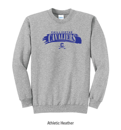 Chillicothe Cavaliers "Paintbrush Stroke" Crewneck Sweatshirt