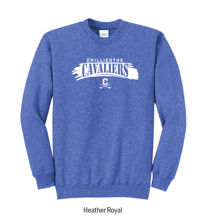 Chillicothe Cavaliers "Paintbrush Stroke" Crewneck Sweatshirt