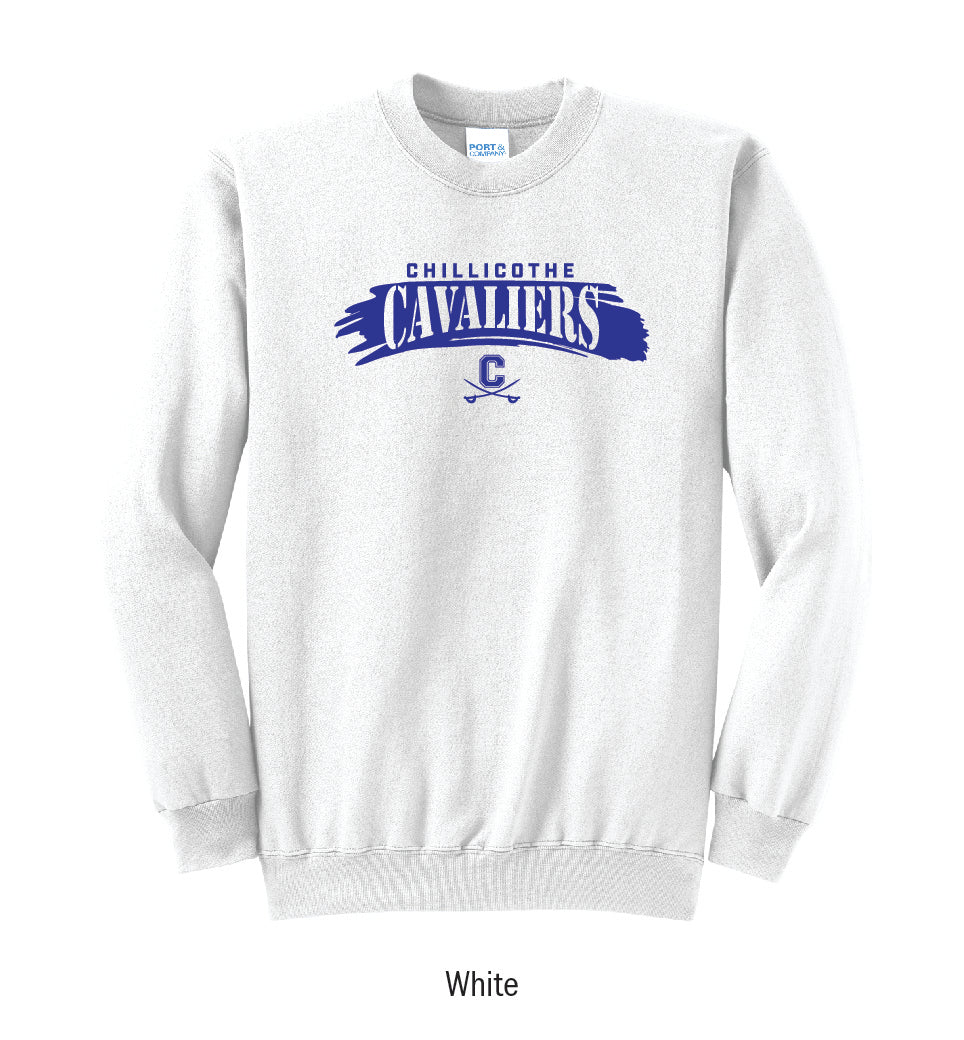 Chillicothe Cavaliers "Paintbrush Stroke" Crewneck Sweatshirt