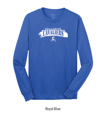 Chillicothe Cavaliers "Paintbrush Stroke" Long Sleeve Tee Shirt