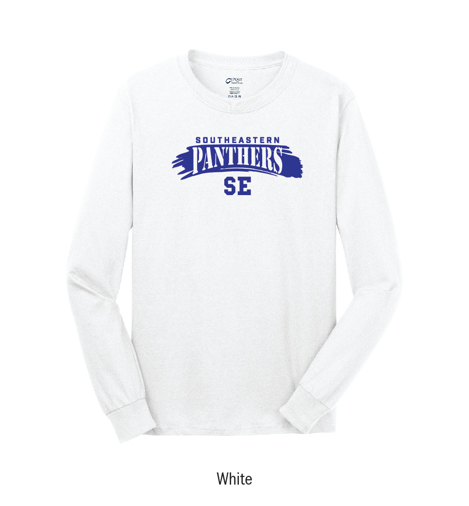 Southeastern Panthers "Paintbrush Stroke" Long Sleeve Tee Shirt