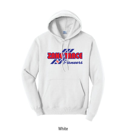 Zane Trace Pioneers "3-Stripe" Pullover Hoodie