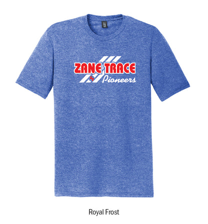 Zane Trace Pioneers "3-Stripe" Tee Shirt