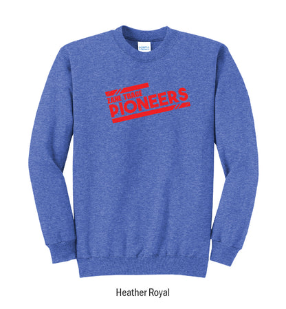 Zane Trace Pioneers "Athletic Stripes" Crewneck Sweatshirt