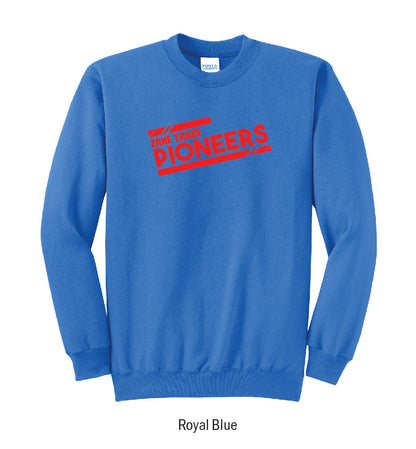 Zane Trace Pioneers "Athletic Stripes" Crewneck Sweatshirt