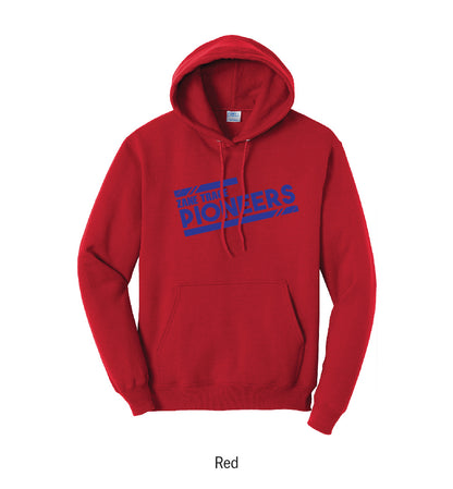 Zane Trace Pioneers "Athletic Stripes" Pullover Hoodie