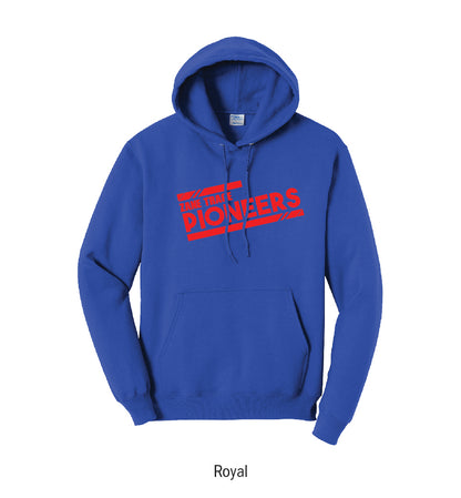 Zane Trace Pioneers "Athletic Stripes" Pullover Hoodie