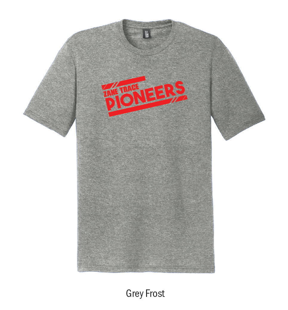 Zane Trace Pioneers "Athletic Stripes" Tee Shirt