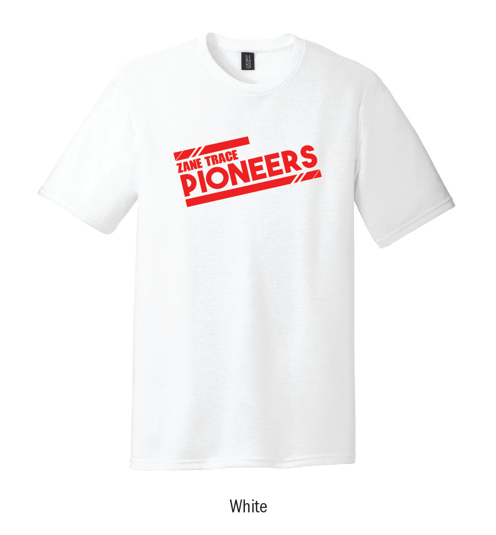 Zane Trace Pioneers "Athletic Stripes" Tee Shirt