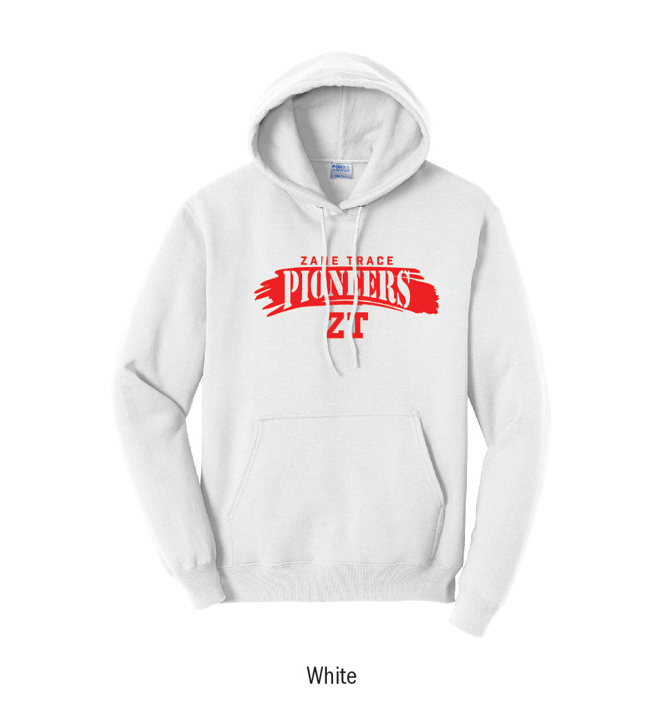 Zane Trace Pioneers "Paintbrush Stroke" Pullover Hoodie