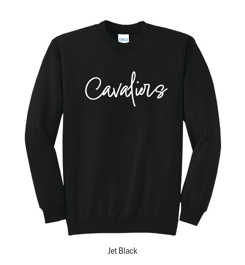 Chillicothe Cavaliers Puff Script Crewneck Sweatshirt