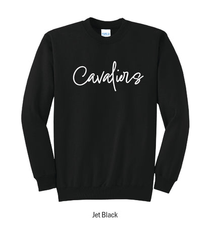 Chillicothe Cavaliers Puff Script Crewneck Sweatshirt