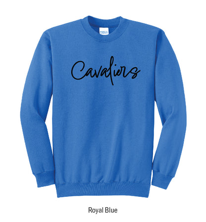 Chillicothe Cavaliers Puff Script Crewneck Sweatshirt