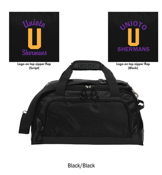 Unioto Shermans Embroidered Small Breakaway Duffel Bag