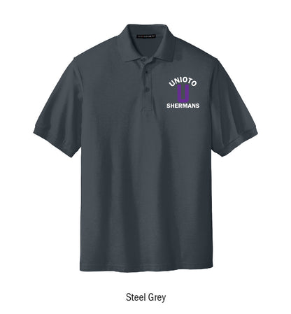 Unioto Shermans Embroidered Cotton Polo