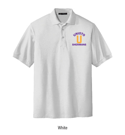 Unioto Shermans Embroidered Cotton Polo