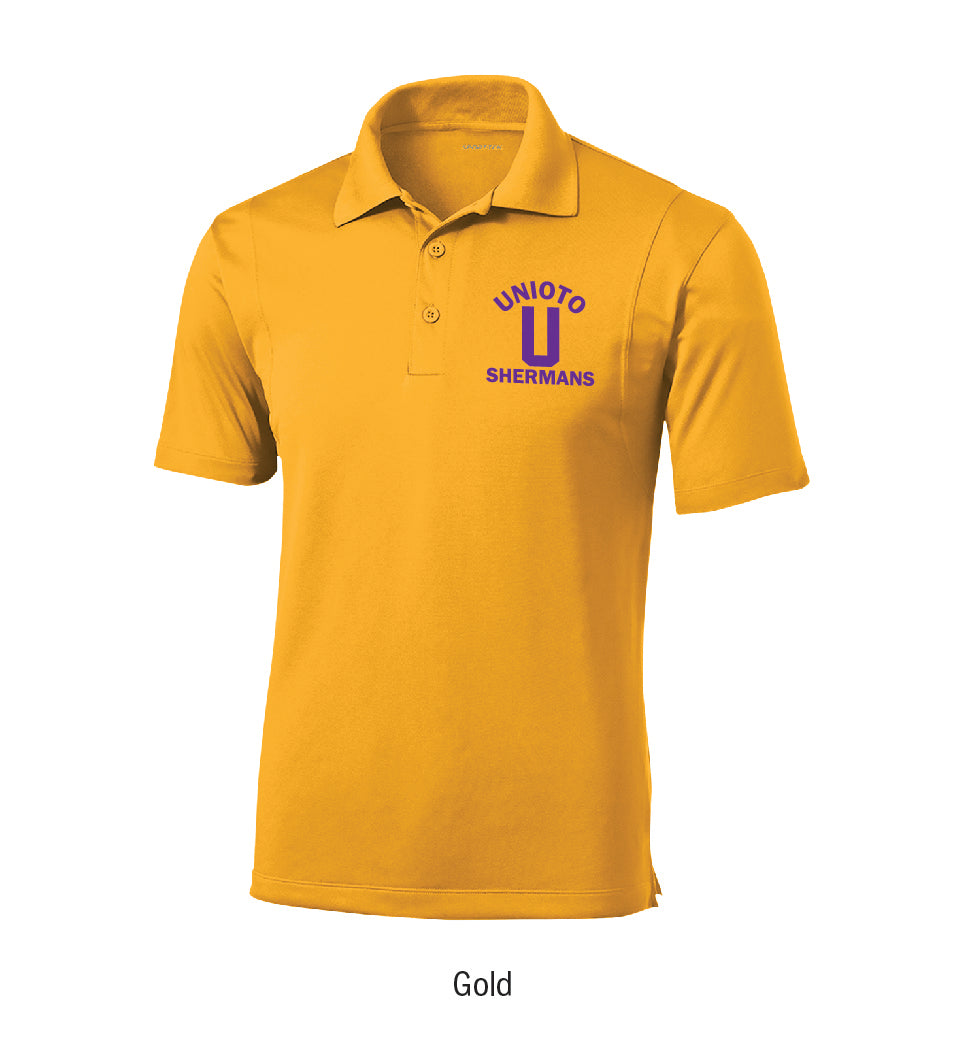 Unioto Shermans Embroidered Performance Polo