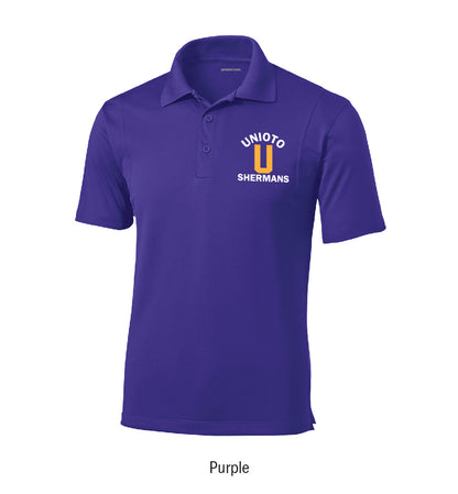 Unioto Shermans Embroidered Performance Polo