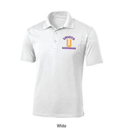 Unioto Shermans Embroidered Performance Polo