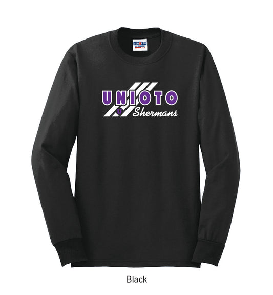 Unioto Shermans "3-Stripe" Long Sleeve Tee Shirt