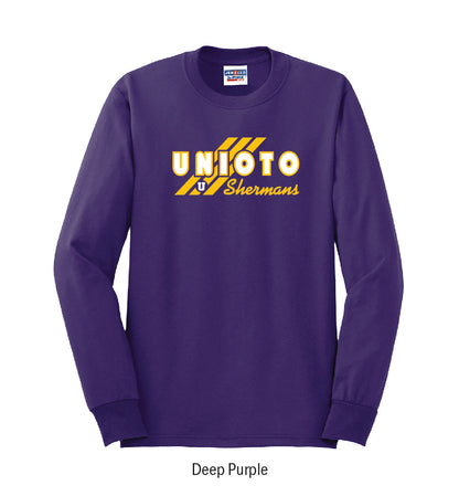 Unioto Shermans "3-Stripe" Long Sleeve Tee Shirt