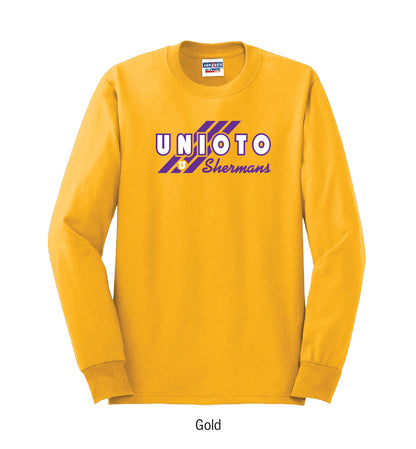 Unioto Shermans "3-Stripe" Long Sleeve Tee Shirt