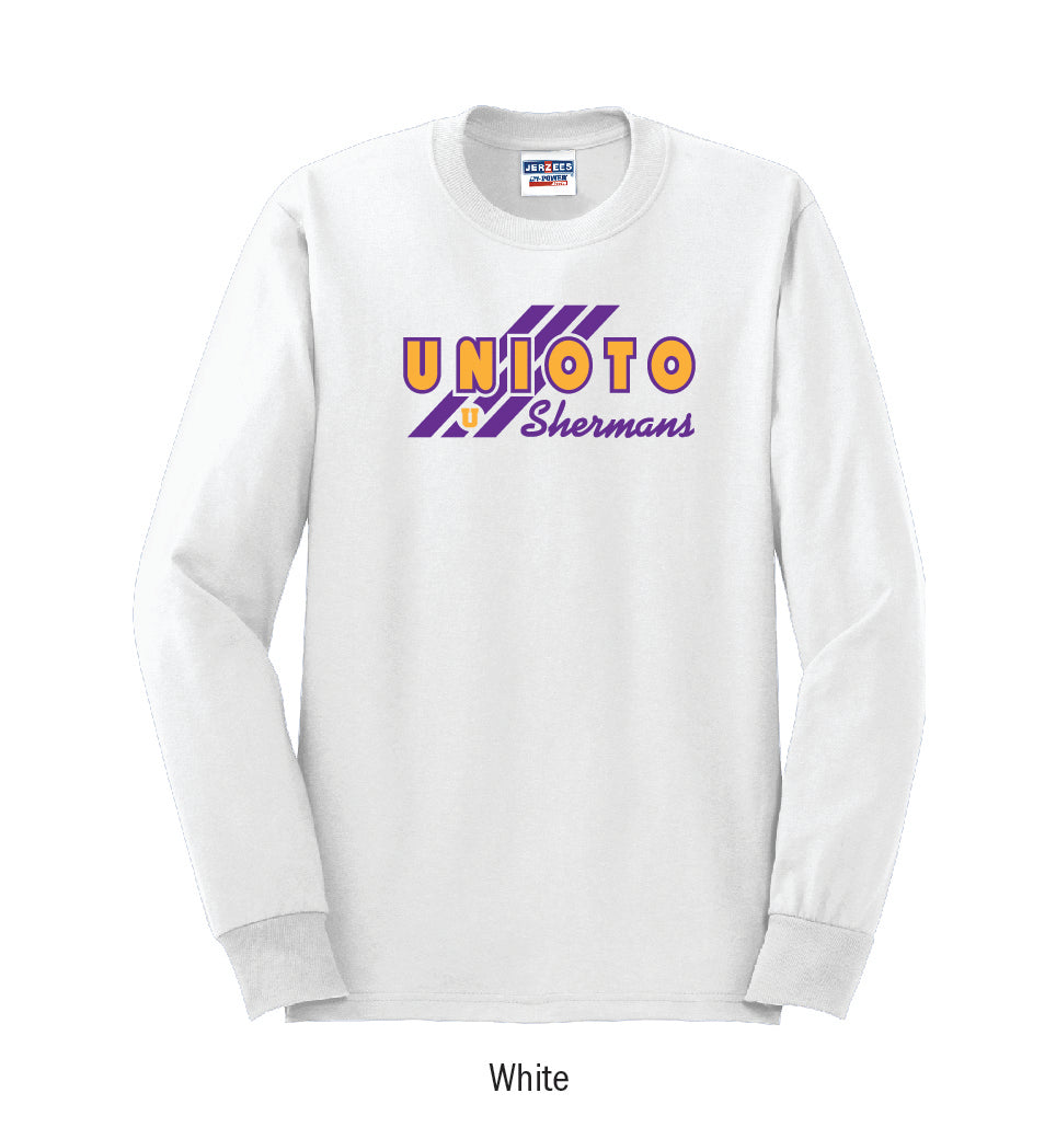 Unioto Shermans "3-Stripe" Long Sleeve Tee Shirt