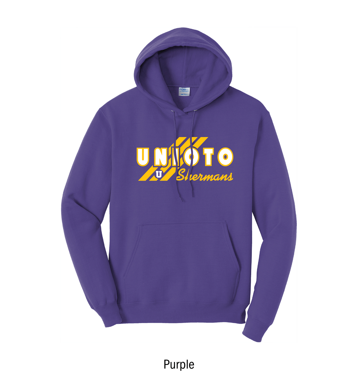 Unioto Shermans "3-Stripe" Pullover Hoodie