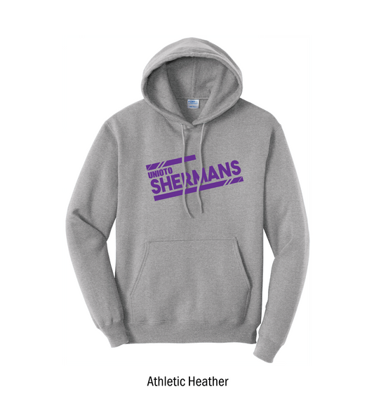 Unioto Shermans "Athletic Stripes" Pullover Hoodie