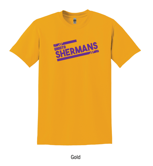 Unioto Shermans "Athletic Stripes" Tee Shirt