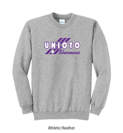 Unioto Shermans "3-Stripe" Crewneck Sweatshirt