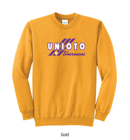 Unioto Shermans "3-Stripe" Crewneck Sweatshirt