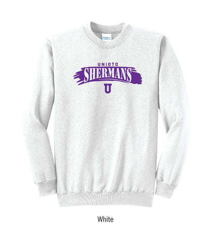 Unioto Shermans "Paintbrush Stroke" Crewneck Sweatshirt