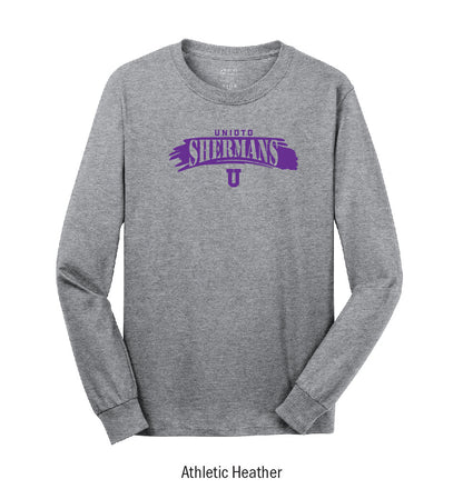 Unioto Shermans "Paintbrush Stroke" Long Sleeve Tee Shirt