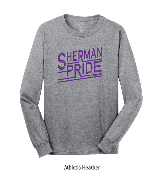 Unioto Shermans "Pride Stamp" Long Sleeve Tee Shirt