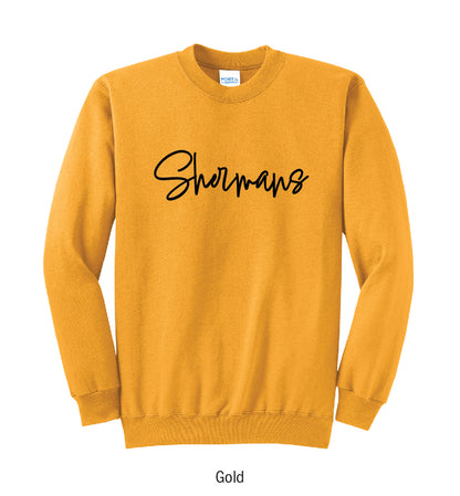 Unioto Shermans Puff Script Crewneck Sweatshirt