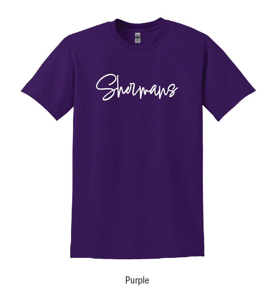 Unioto Shermans "Puff Script" Tee Shirt