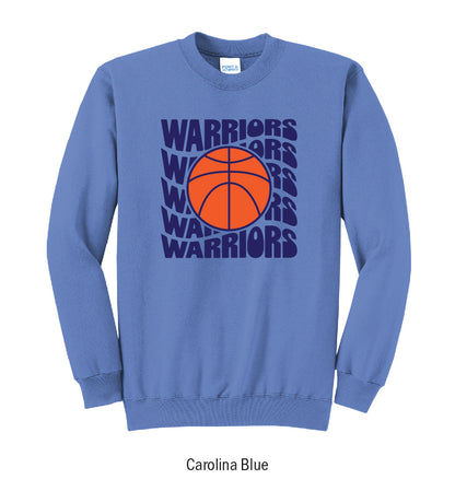 Adena Warriors Retro Basketball Crewneck Sweatshirt