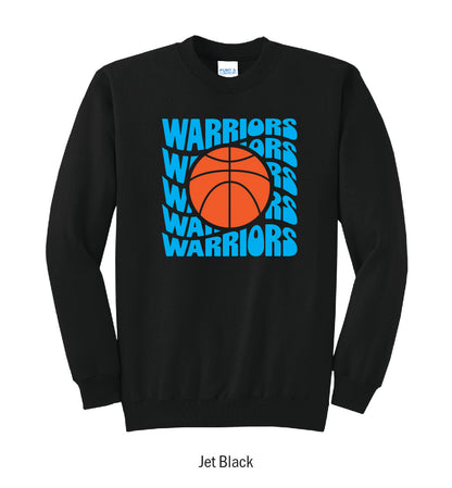 Adena Warriors Retro Basketball Crewneck Sweatshirt