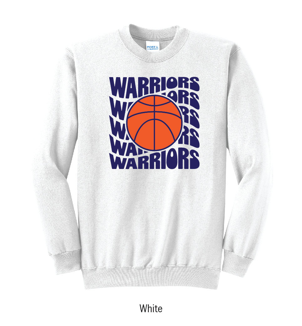 Adena Warriors Retro Basketball Crewneck Sweatshirt