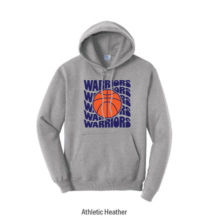 Adena Warriors Retro Basketball Pullover Hoodie