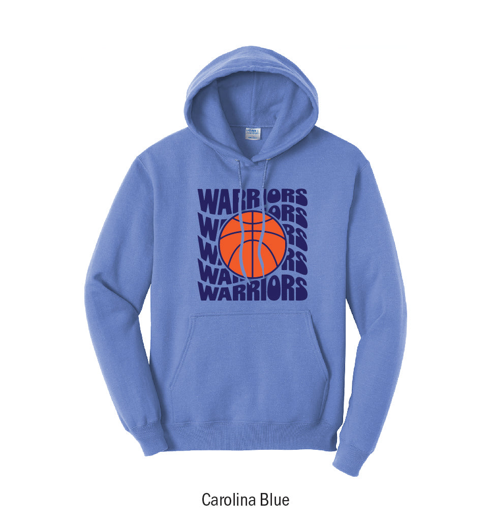 Adena Warriors Retro Basketball Pullover Hoodie