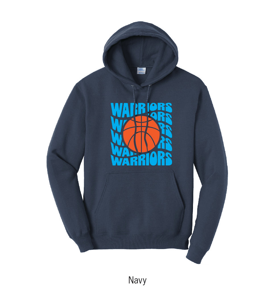 Adena Warriors Retro Basketball Pullover Hoodie