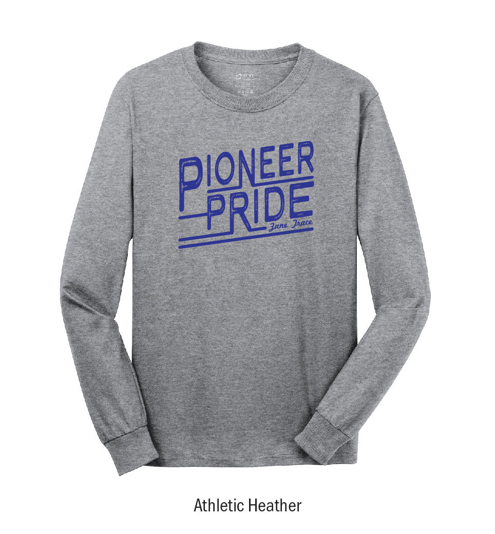 Zane Trace Pioneers "Pride Stamp" Long Sleeve Tee Shirt