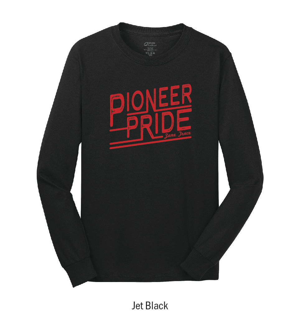 Zane Trace Pioneers "Pride Stamp" Long Sleeve Tee Shirt