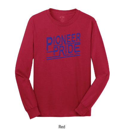 Zane Trace Pioneers "Pride Stamp" Long Sleeve Tee Shirt