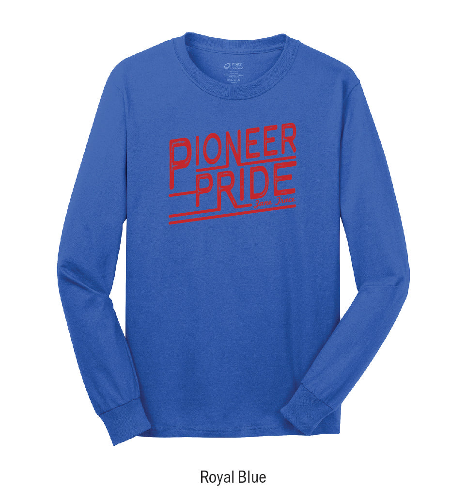 Zane Trace Pioneers "Pride Stamp" Long Sleeve Tee Shirt