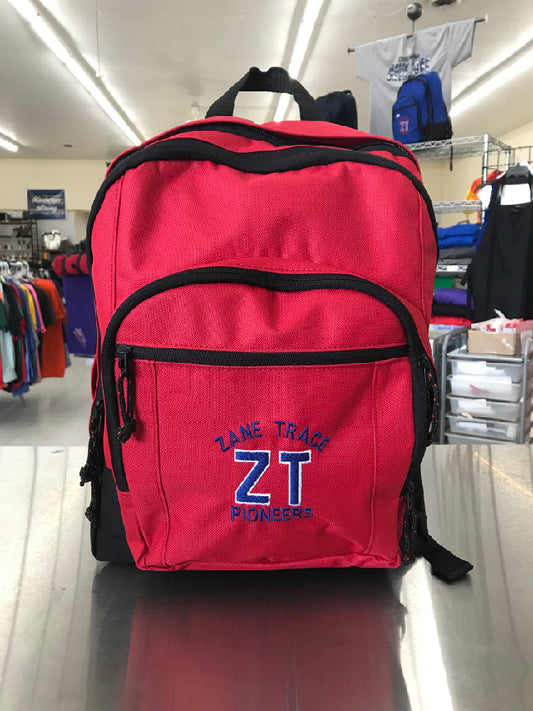 Zane Trace Pioneers Embroidered Backpack